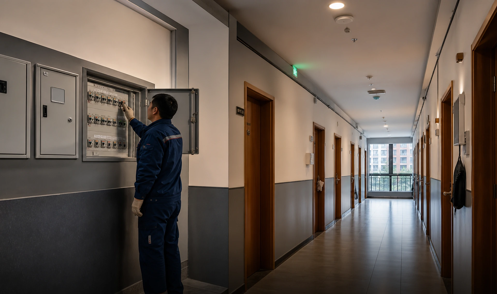 宿舍楼层配电与回路分区巡检